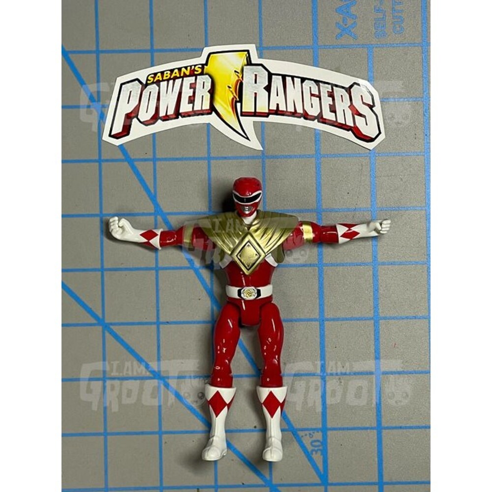 Power Rangers Legacy Collection Red Ranger Action Figure Gold Dragon Shield MMPR
